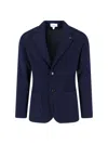 Lardini Single-breasted Virgin Wool Blazer In Blue
