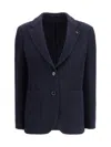 Lardini Two-piece Suit In Pure Wool In Blue