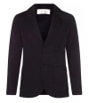 Lardini Wool Notched Lapel Blazer In Blue