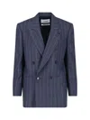 Lardini Virgin Wool And Cashmere Blazer In Blue