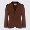 Lardini Man Knitted Jacket In Brown