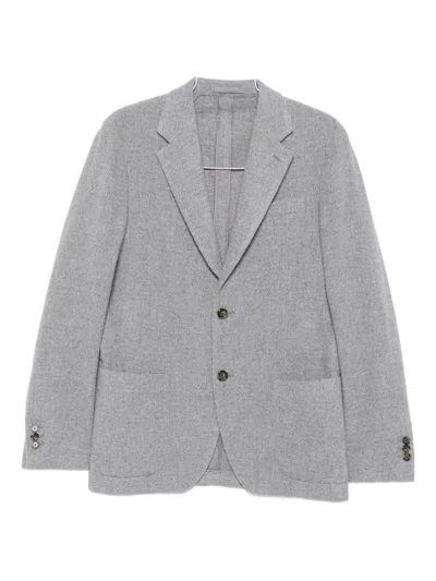 Lardini Single-breasted Blazer In Gray