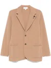 Lardini Sophisticated Single-breasted Blazer Rear Vents In Multicolor