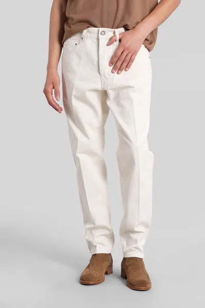 Lardini Jeans In Beige Denim In White