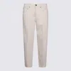 Lardini Button-fly Cotton Jeans In Neutral