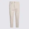 Lardini Button-fly Cotton Jeans In Neutral
