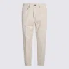 Lardini Button-fly Cotton Jeans In Neutral