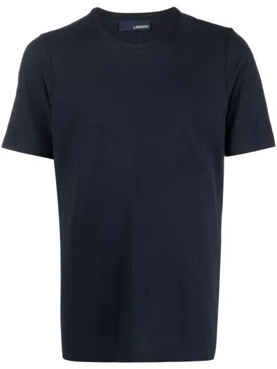Lardini Jersey Cotton T-shirt In Blu Blu E Verdi