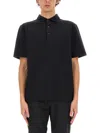 Lardini Black Jersey Polo With Classic Fit In Black