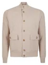 Lardini Knit Double Jacket In Neutral