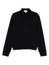 Lardini Button-up Knit Jacket With Chest Pockets In Black