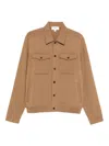 Lardini Buttoned Flap-pocket Jacket In Brown