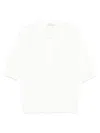 Lardini Classic White T-shirt With Soft Viscose-cotton Blend In White