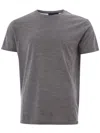 Lardini Elegant Woolen Designer Men's T-shirt In Grigio