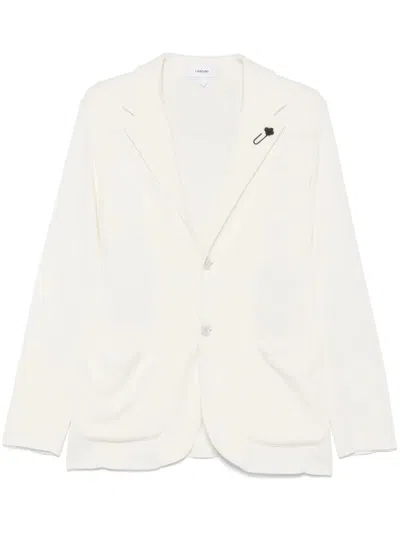Lardini Knitted Blazer In White
