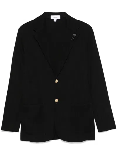 Lardini Knitted Blazer In Black