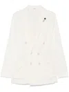 Lardini Knitted Blazer In White