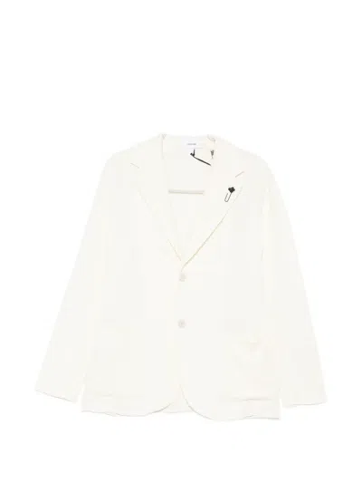 Lardini Knitted Blazer In White