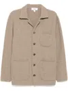 Lardini Knitted Eco-friendly Cashmere Jacket In Neutrals