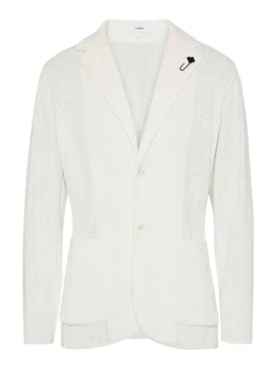 Lardini Knitted Jacket In Animal Print
