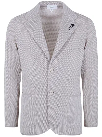 Lardini Knitted Jacket In Blue