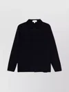 Lardini Knitted Jacket With Collared Front Pockets In Black