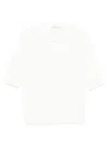 Lardini Classic White T-shirt With Soft Viscose-cotton Blend In White