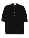 Lardini Gestricktes Poloshirt In Black
