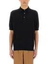 Lardini Knitted Polo. In Black