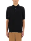 Lardini Knitted Polo. In Black