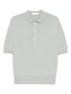 Lardini Gestricktes Poloshirt In Grau