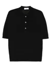 Lardini Gestricktes Poloshirt In Schwarz