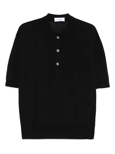 Lardini Gestricktes Poloshirt In Black