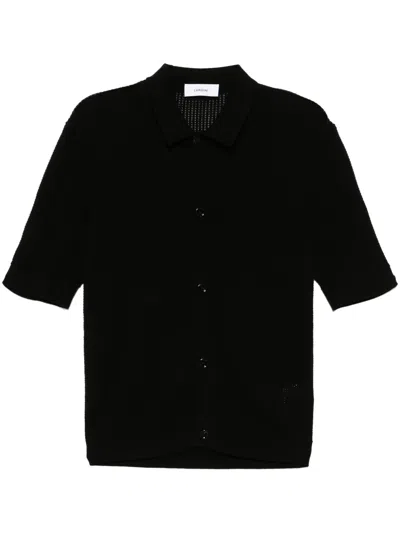 Lardini Gestricktes Hemd In Schwarz