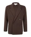 Lardini Knit Jacket Button Detailing In Green