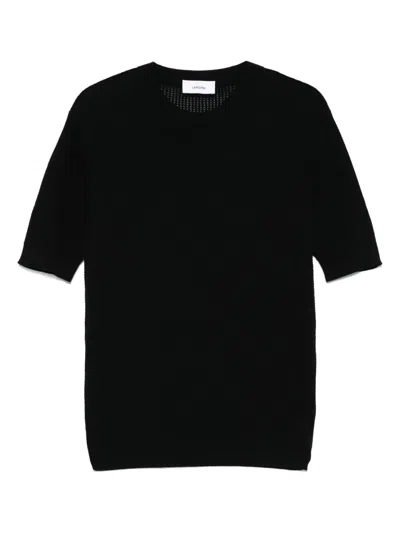 Lardini Gestricktes T-shirt In Schwarz
