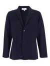 Lardini Knitted Two-button Blazer In Blue