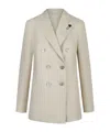 Lardini Lapel Long-sleeved Suit Jacket In Neutral