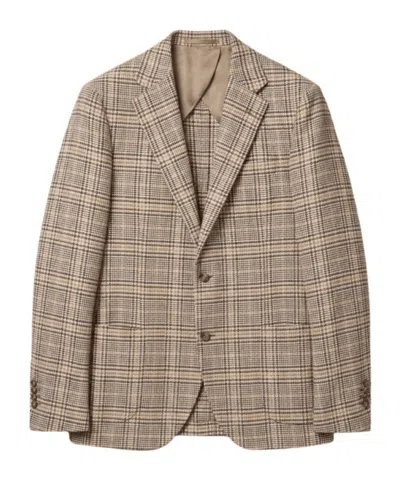 Lardini Lapel Long-sleeved Suit Jacket In Brown