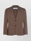 Lardini Two-button Patch-pockets Cardigan In Brown