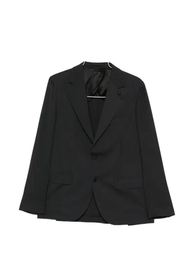 Lardini Lapel-pin Suit In Black