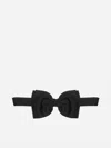 Lardini Satin Bow Tie In Black