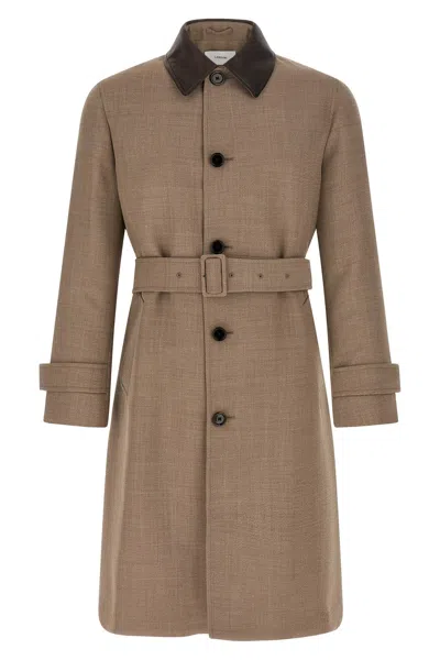 Lardini 'le Origini' Trench Coat In Brown