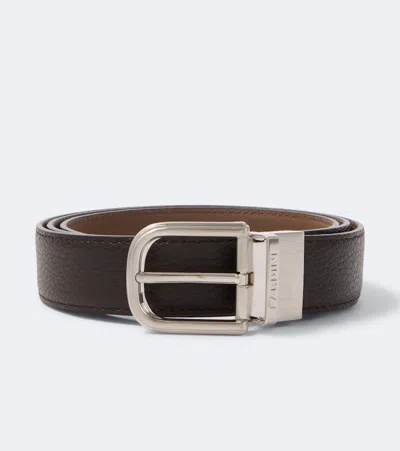 Lardini Leather Belt In Brown