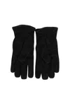 Lardini Leather Gloves In Black