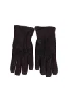 Lardini Leather Gloves In Dark Brown