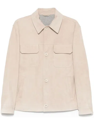 Lardini Leather Jacket Clothing In Multicolor