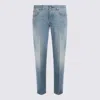 Lardini Belt Loop Jeans In Blue