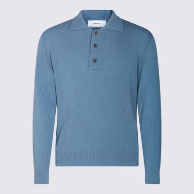 LARDINI LIGHT BLUE WOOL KNITWEAR
