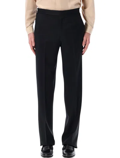 Lardini Lightweight Stretch Crepe Trousers - Size 48 In Black